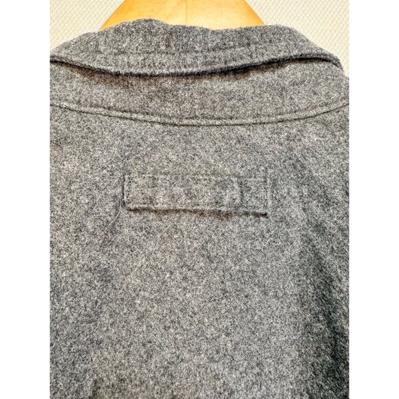 Legendary Whitetails Mens Buck Camp Flannel Shirt LG Gray Corduroy Collar Cuffs - Picture 11 of 11